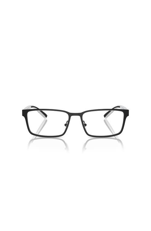 Scuderia Ferrari 56mm Rectangle Optical Glasses In Black