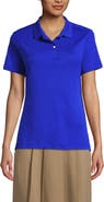 Lands' End School Uniform  Short Sleeve Feminine Fit Interlock Polo Shirt
