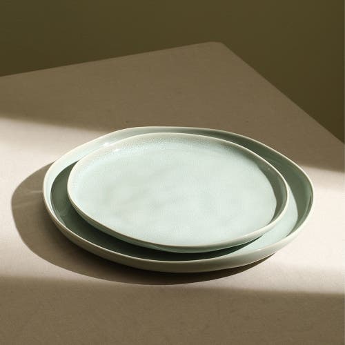 Stone Lain Mirella Stoneware 4-piece Dinner Plate Set In Green