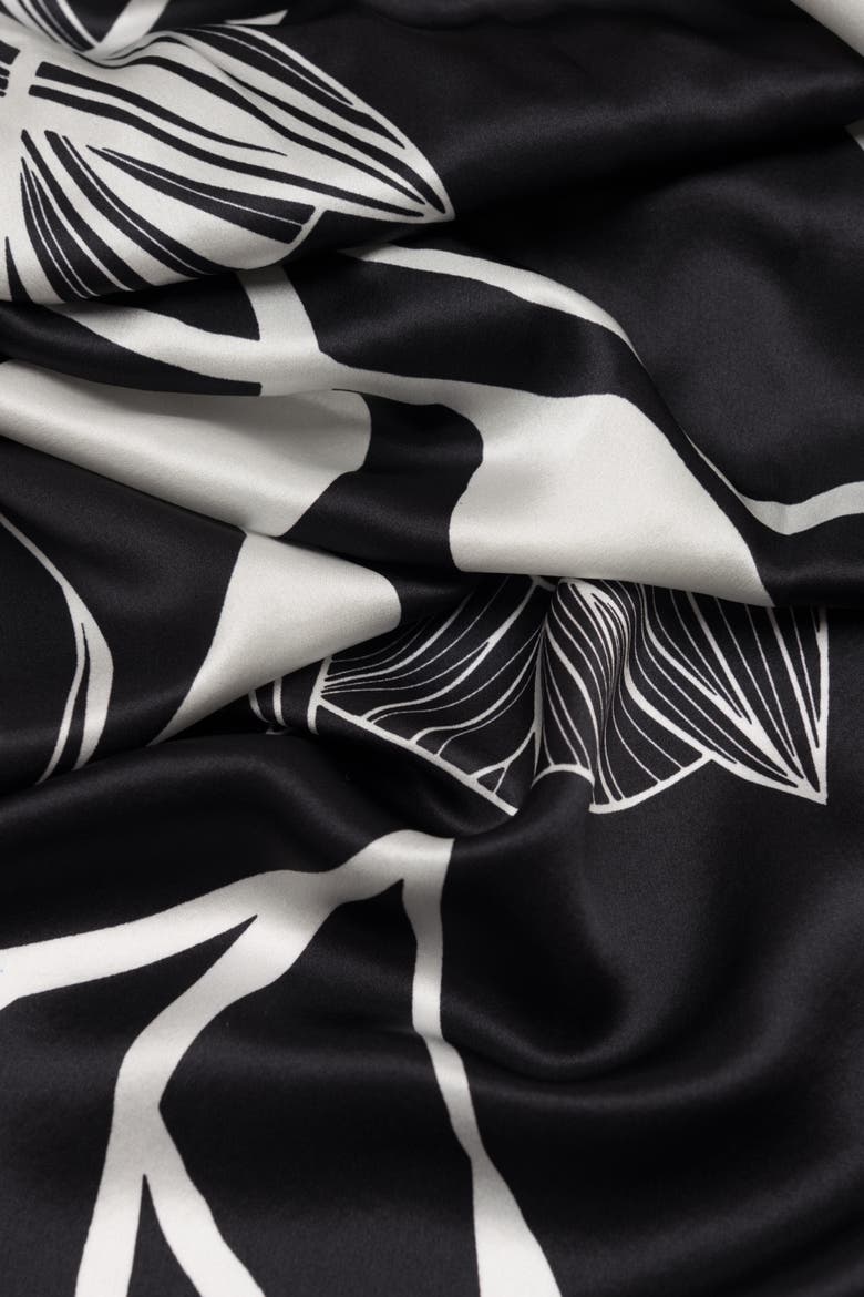 Cara - Silk Scarf/Shawl for Women, Alternate, color, Black