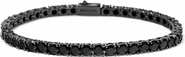 Nialaya Black Tennis Bracelet