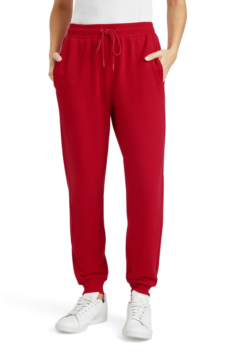Splendid Tia Supersoft Joggers, Main, color, Ruby