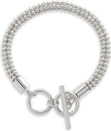 Open Edit Ball Chain Toggle Bracelet