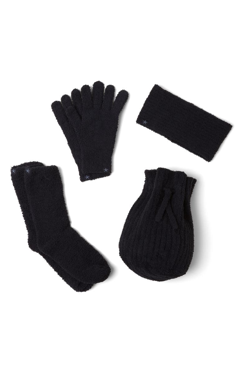 Barefoot Dreams<sup>®</sup> CozyChic<sup>™</sup> Winter 3-Piece Set, Main, color, Black