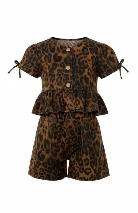 Fierce & Fun Ruffle Top and Short Set (Toddler, Little Kid & Big Kid)