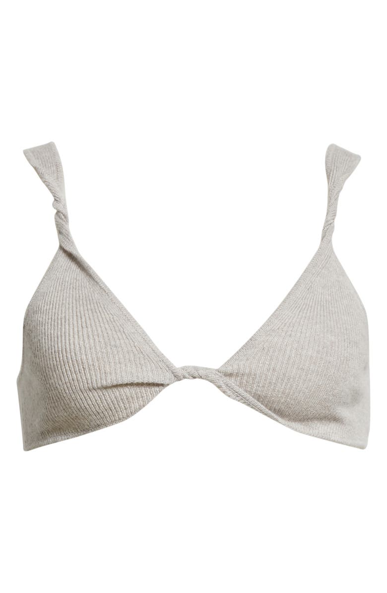 LOULOU DE SAISON Loulou Studio Twist Cashmere Bra, Alternate, color,