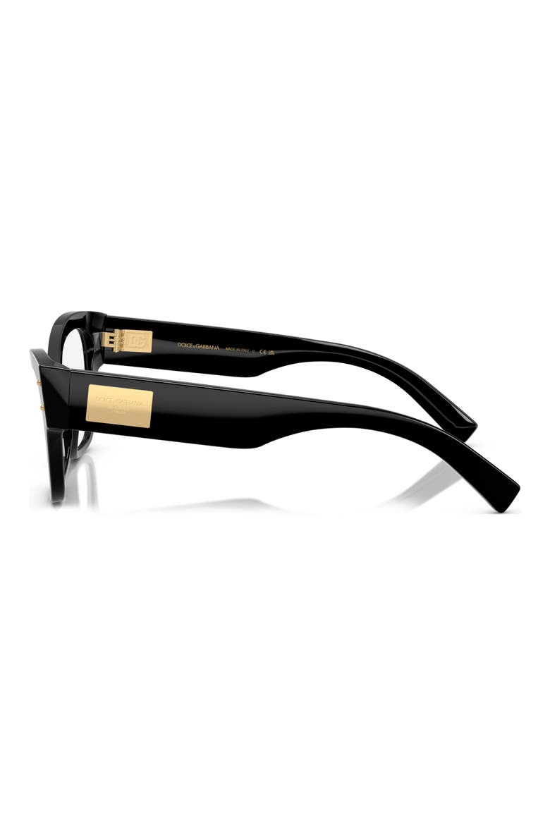 52mm Butterfly Optical Glasses, Alternate, color, BLACK