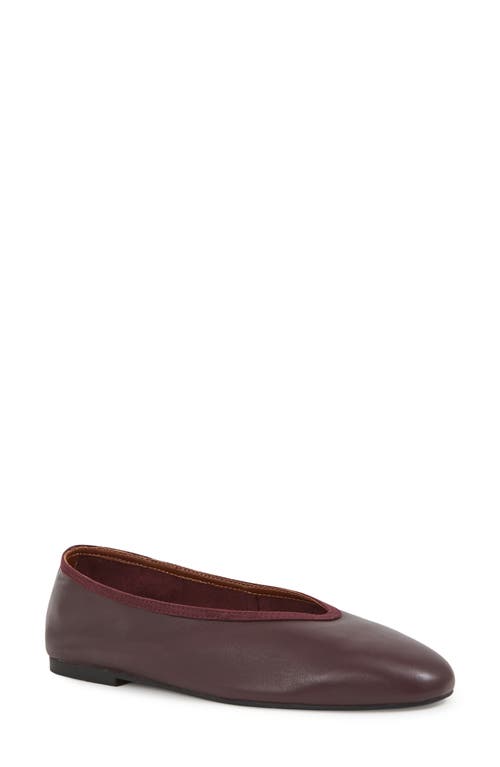 Reiss Dina Flat In Burgundy