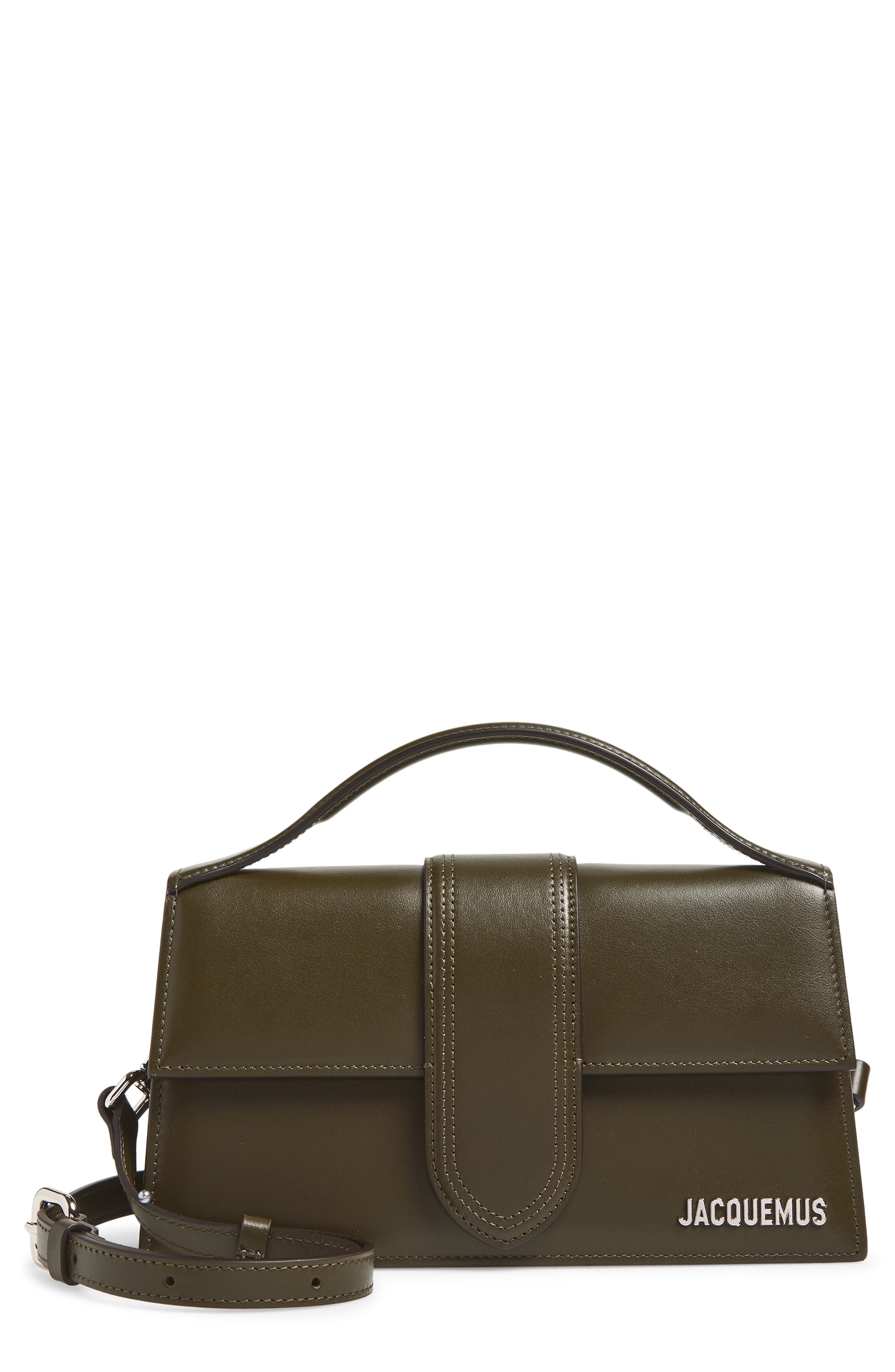 Jacquemus Le Grand Bambino Crossbody Bag, Main, color, Dark Khaki 580