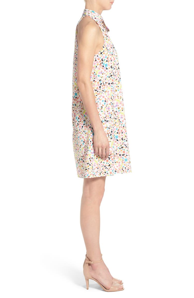 CeCe 'Candy Gems' Print Tie Neck Shift Dress, Alternate, color, 