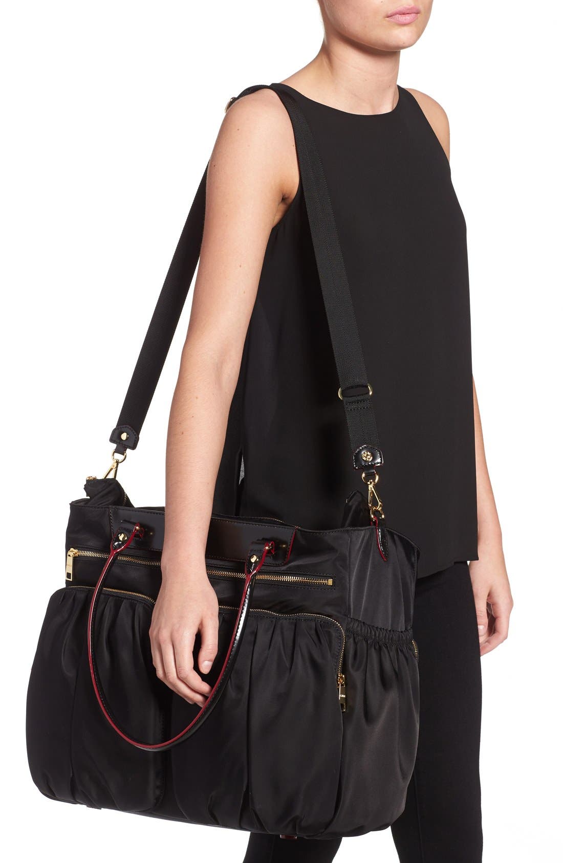 MZ Wallace 'Large Abbey' Bedford Nylon Tote, Alternate, color, 