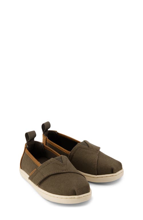 Toms Kids' Alpargata Slip-on Sneaker In Dark Green