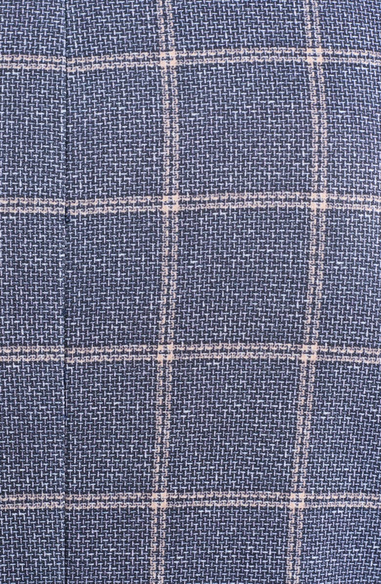 SAVILE ROW CO Navy & Tan Birdseye Blazer, Alternate, color, Navy