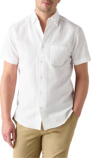 Robert Talbott Morgan Paisley Jacquard Seersucker Short Sleeve Shirt