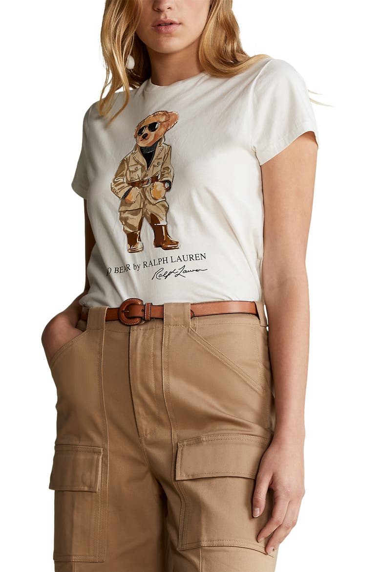 Polo Bear Graphic Tee, Main, color, NEVIS