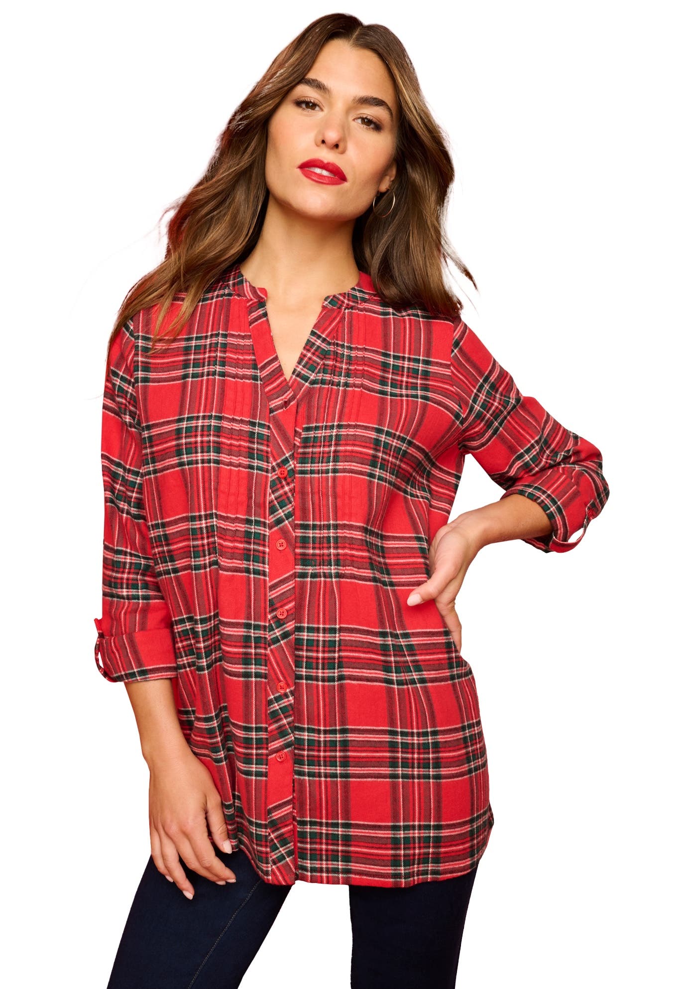 selected VIVID RED CLASSIC PLAID