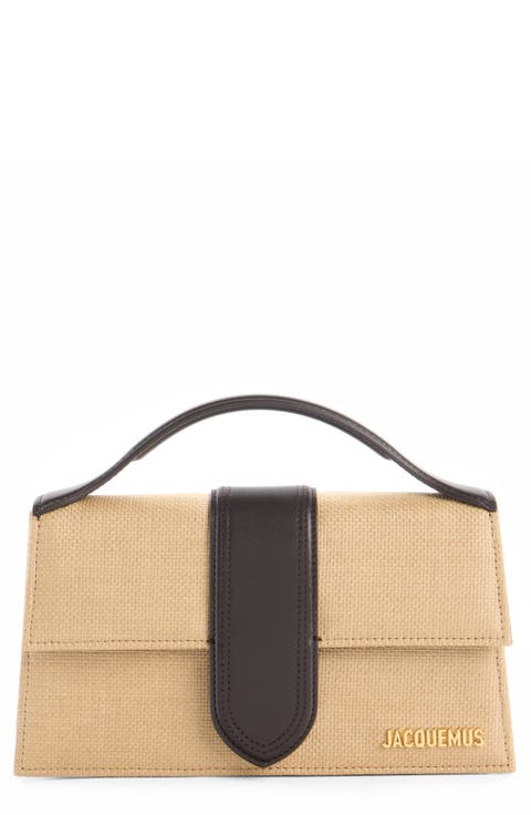 Le Grand Bambino Woven Straw Top Handle Bag