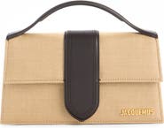 Jacquemus Le Grand Bambino Woven Straw Top Handle Bag