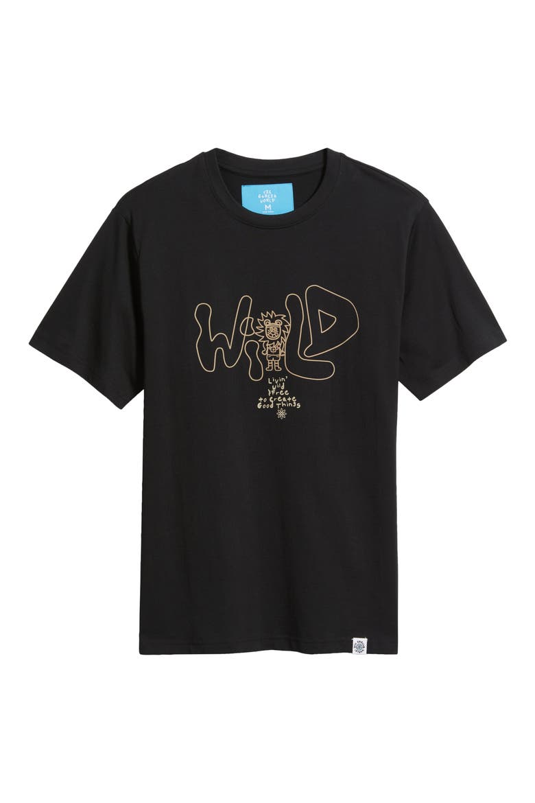 Wild & Free Graphic T-Shirt, Alternate, color, BLACK