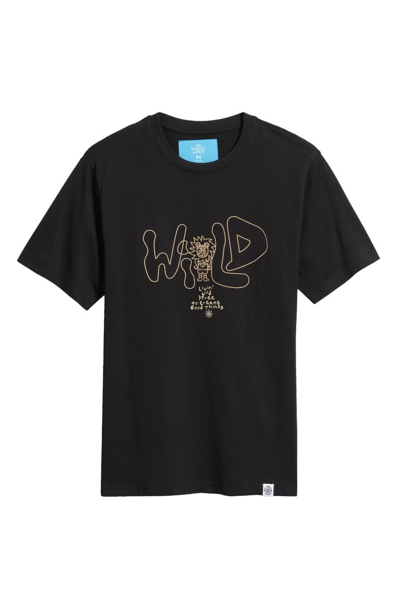 VIC GARCIA WORLD Wild & Free Graphic T-Shirt, Alternate, color, Black