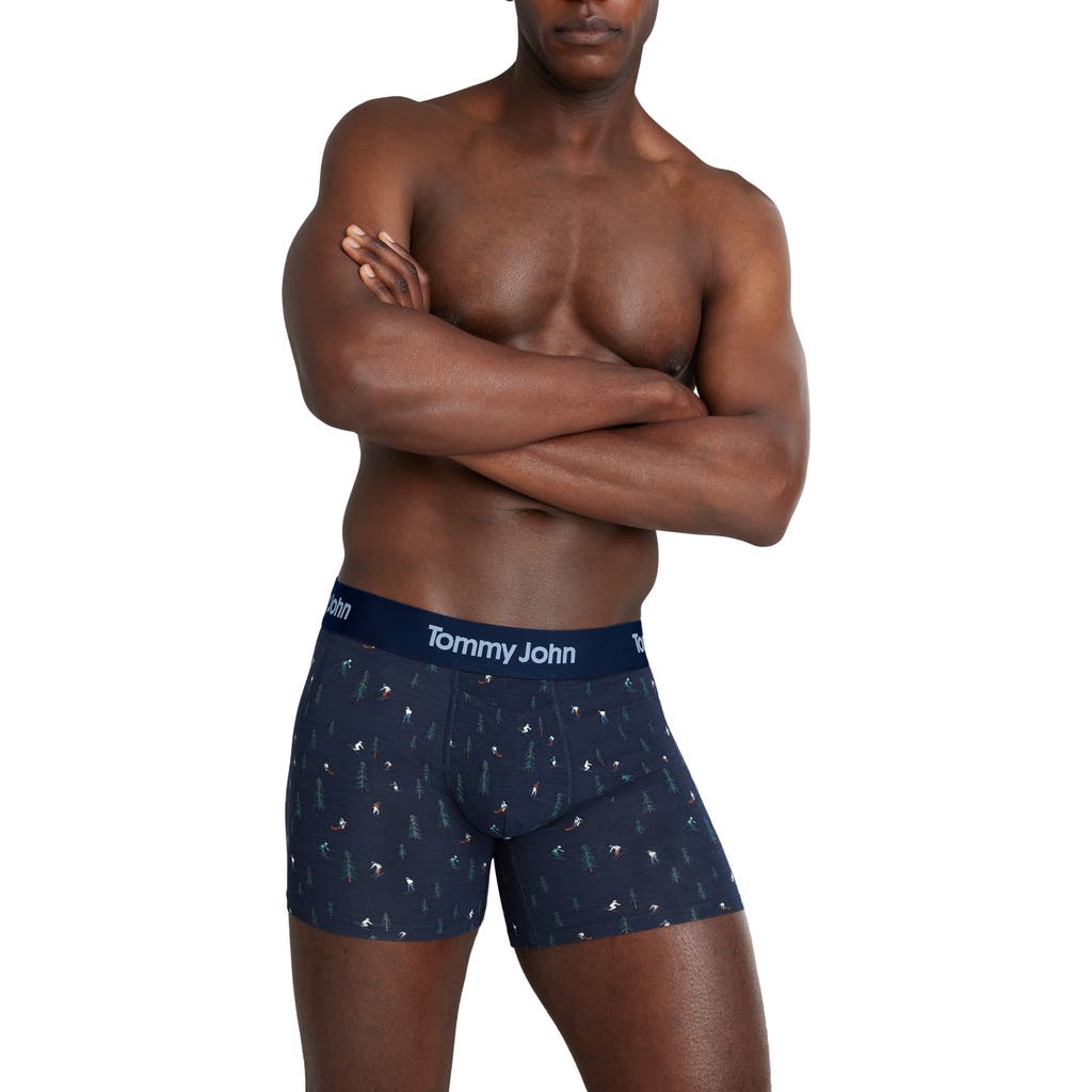 Tommy John Second Skin 4-inch Boxer Briefs In Blue