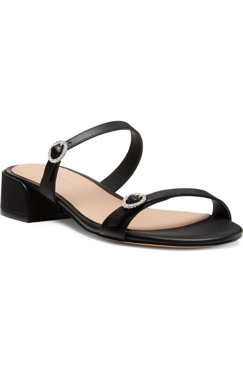 Stuart Weitzman <p>Ginger Crystal Slide Sandal (Women)</p>, Main, color, Black