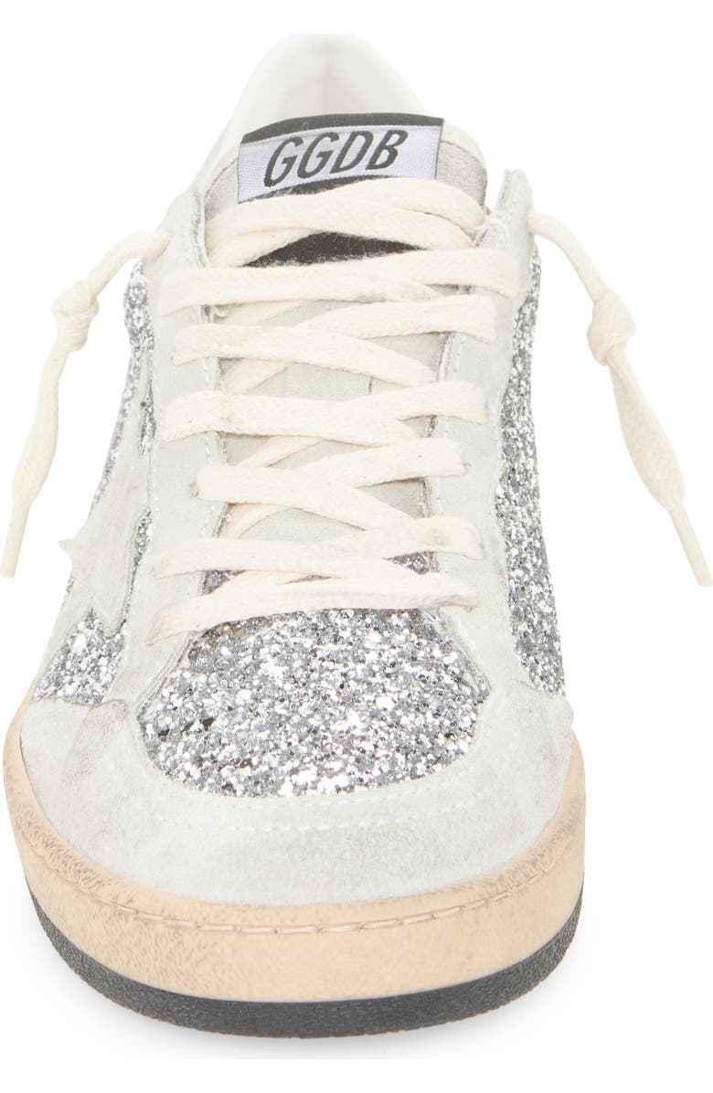 Golden Goose Ball Star Glitter Sneaker, Alternate, color, Silver/ Ice