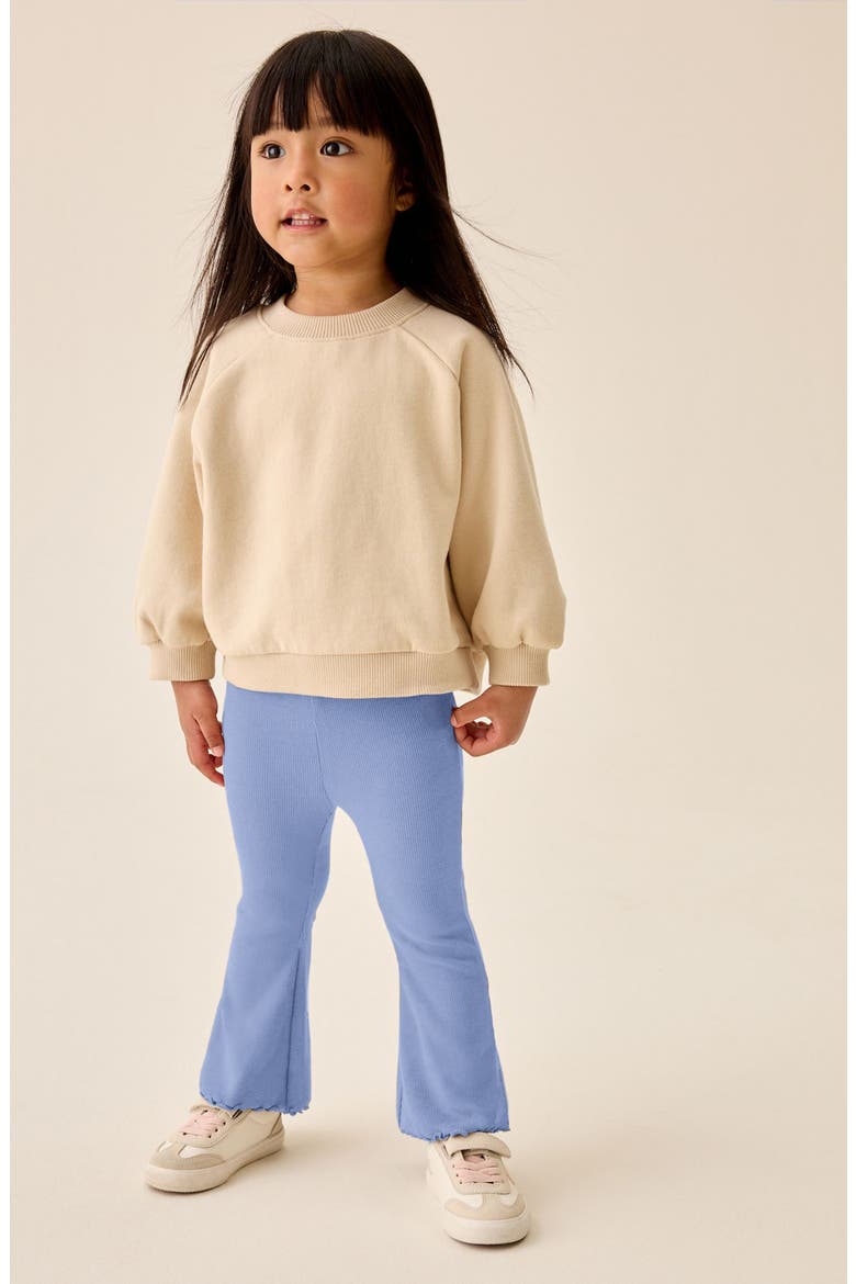 Kids' Rib Flare Leggings, Alternate, color, BLUE