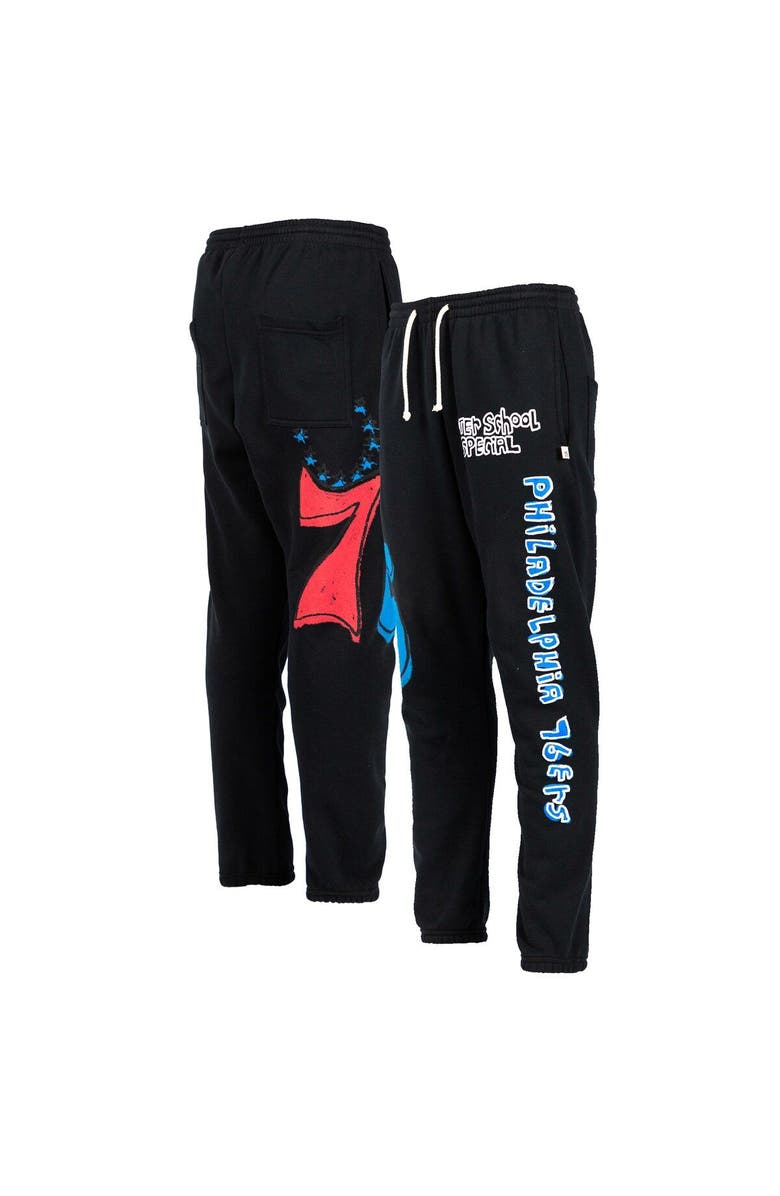 AFTER SCHOOL SPECIAL Men's After School Special Black Philadelphia 76ers Sweatpants, Main, color, Black