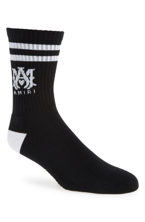 Monogram Core Logo Crew Socks
