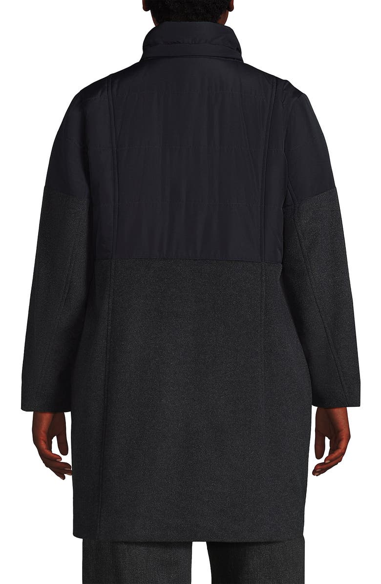 Lands' End Wool Hybrid Coat, Alternate, color, 