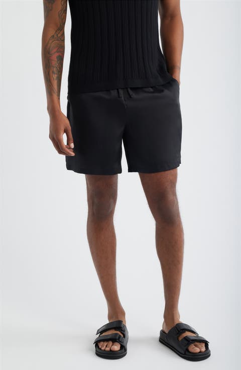 Satin Drawstring Shorts