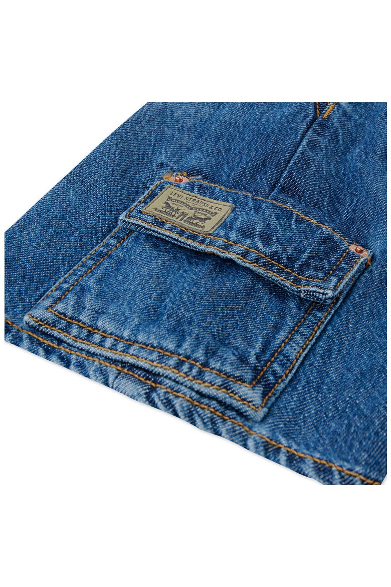 Kids' Denim Cargo Shorts, Alternate, color, TUMBLEWEED