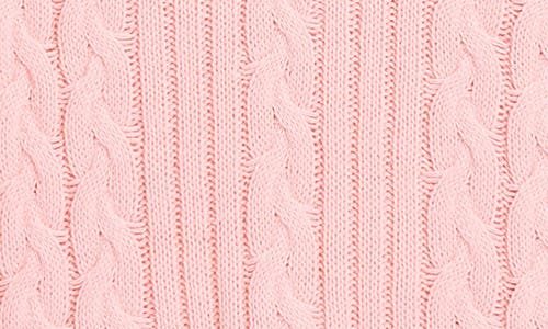 Scotch & Soda Kids' Tennis Group Cable Knit Sweater In Impatiens Pink