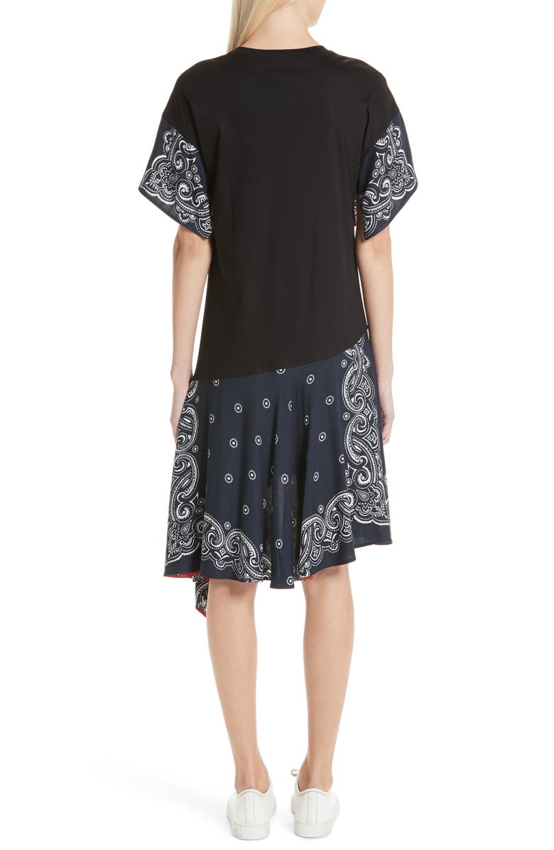 Adeam Handkerchief T-Shirt Dress, Alternate, color,