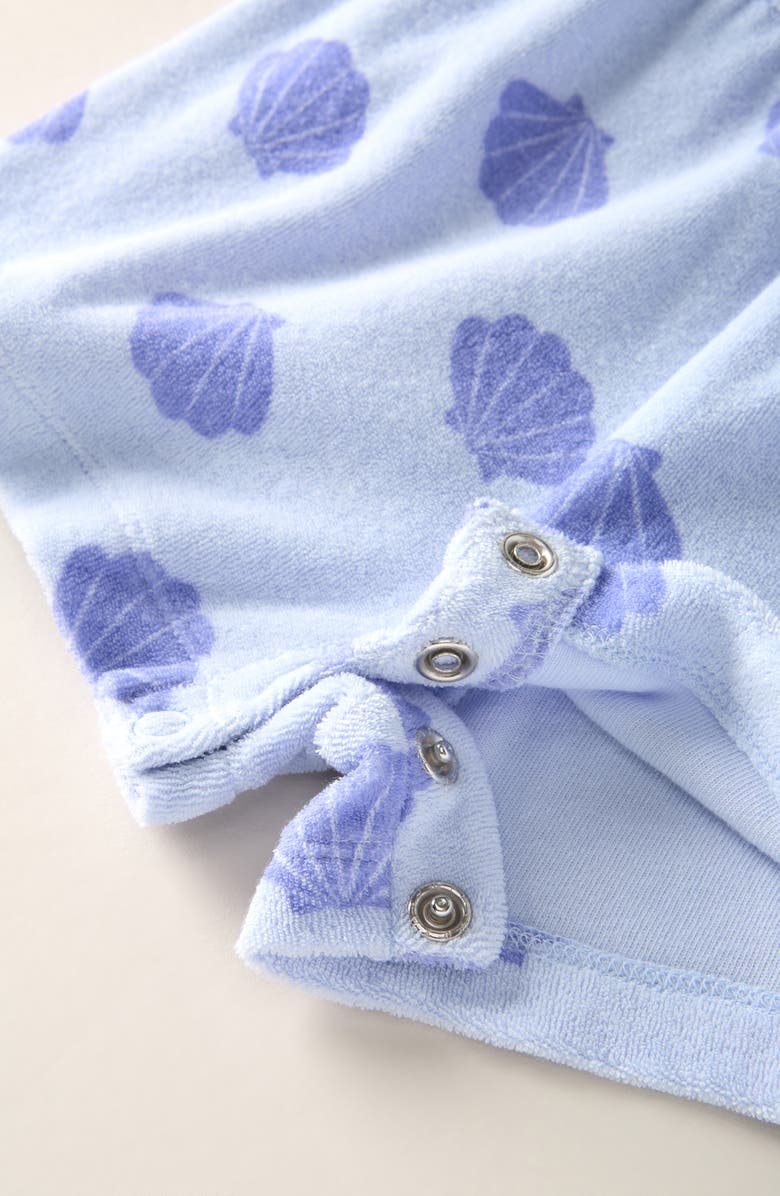 Tucker + Tate Bow Strap Cotton Terry Shorts ), Alternate, color, Blue Halogen Seashells