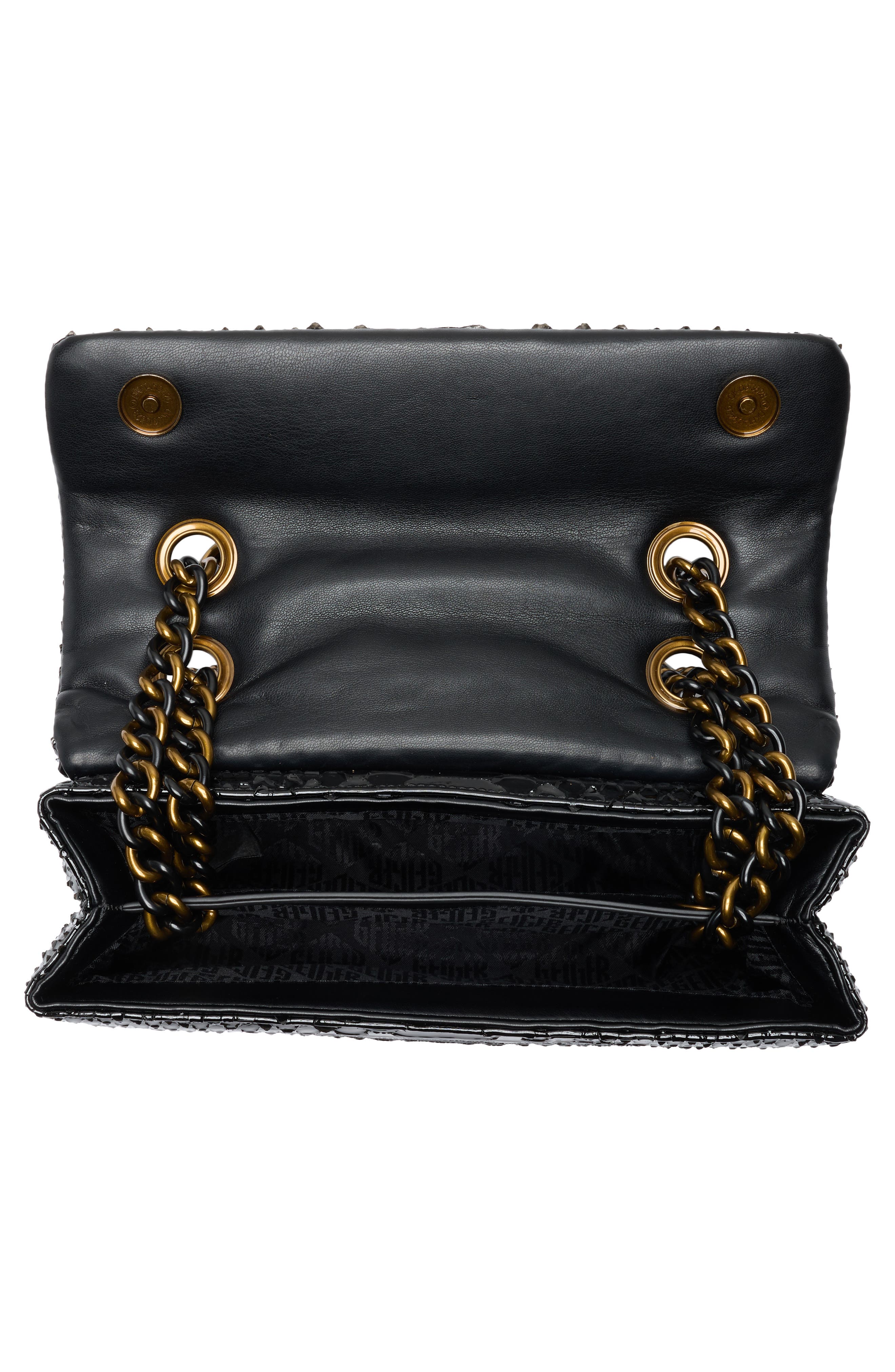 Kurt Geiger London Kensington Leather Mini Crossbody Bag, Alternate, color, Black