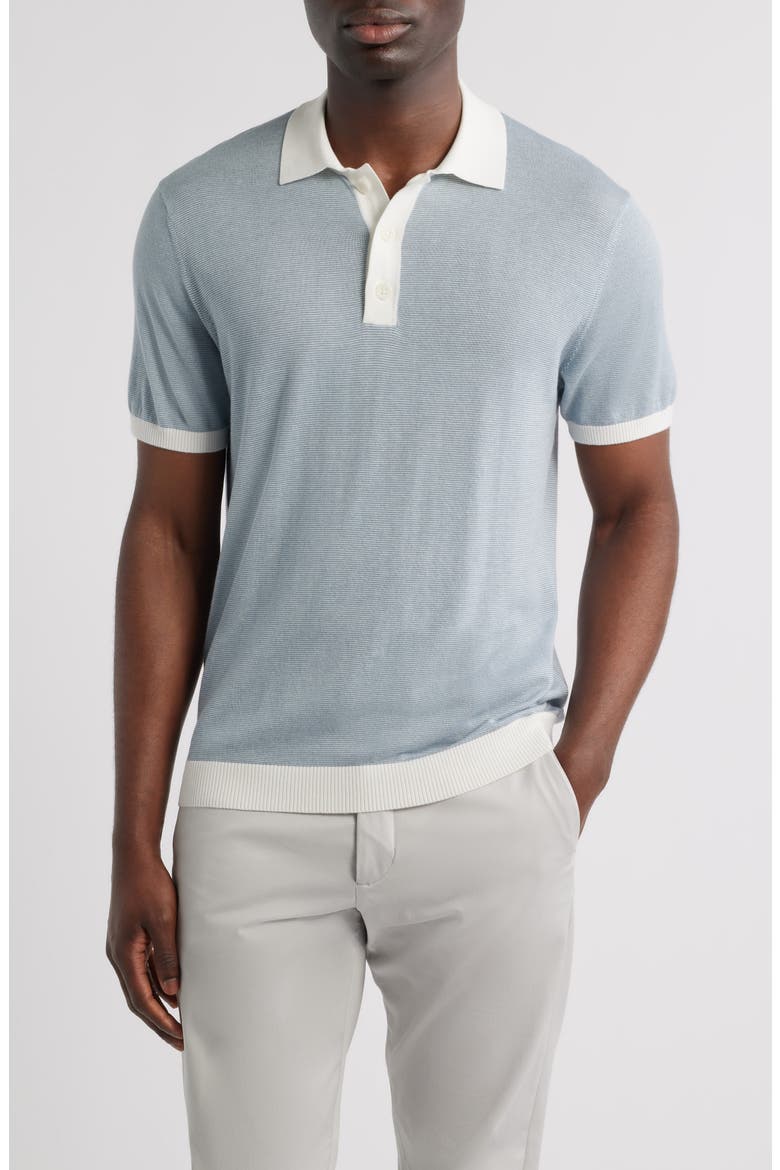 Jorren Polo Sweater, Main, color, SOFT TEAL