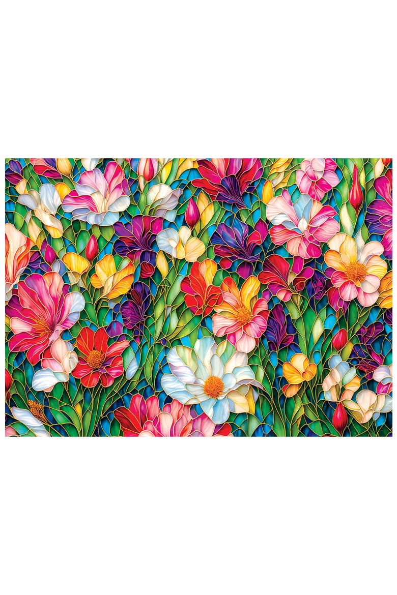 Flowers in Bloom 1000pc Jigsaw Puzzle, Alternate, color, Multicolor