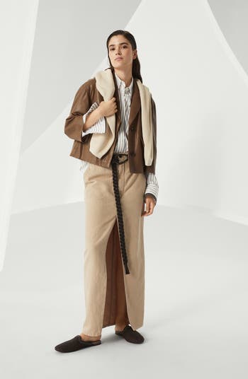 Brunello Cucinelli Leather outerwear | Nordstrom