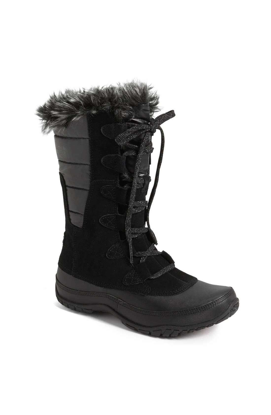 The North Face 'Nuptse Purna' Waterproof PrimaLoft<sup>®</sup> Eco Insulated Winter Boot, Main, color, 