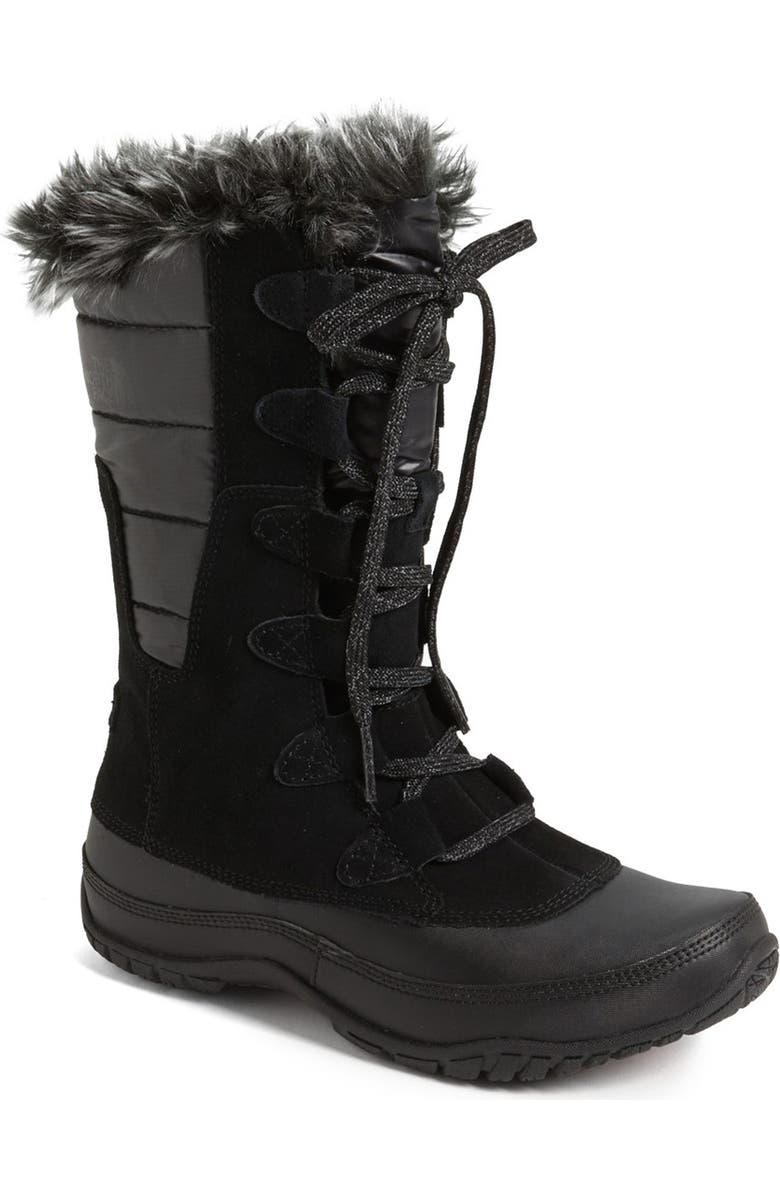 The North Face 'Nuptse Purna' Waterproof PrimaLoft<sup>®</sup> Eco Insulated Winter Boot, Main, color,