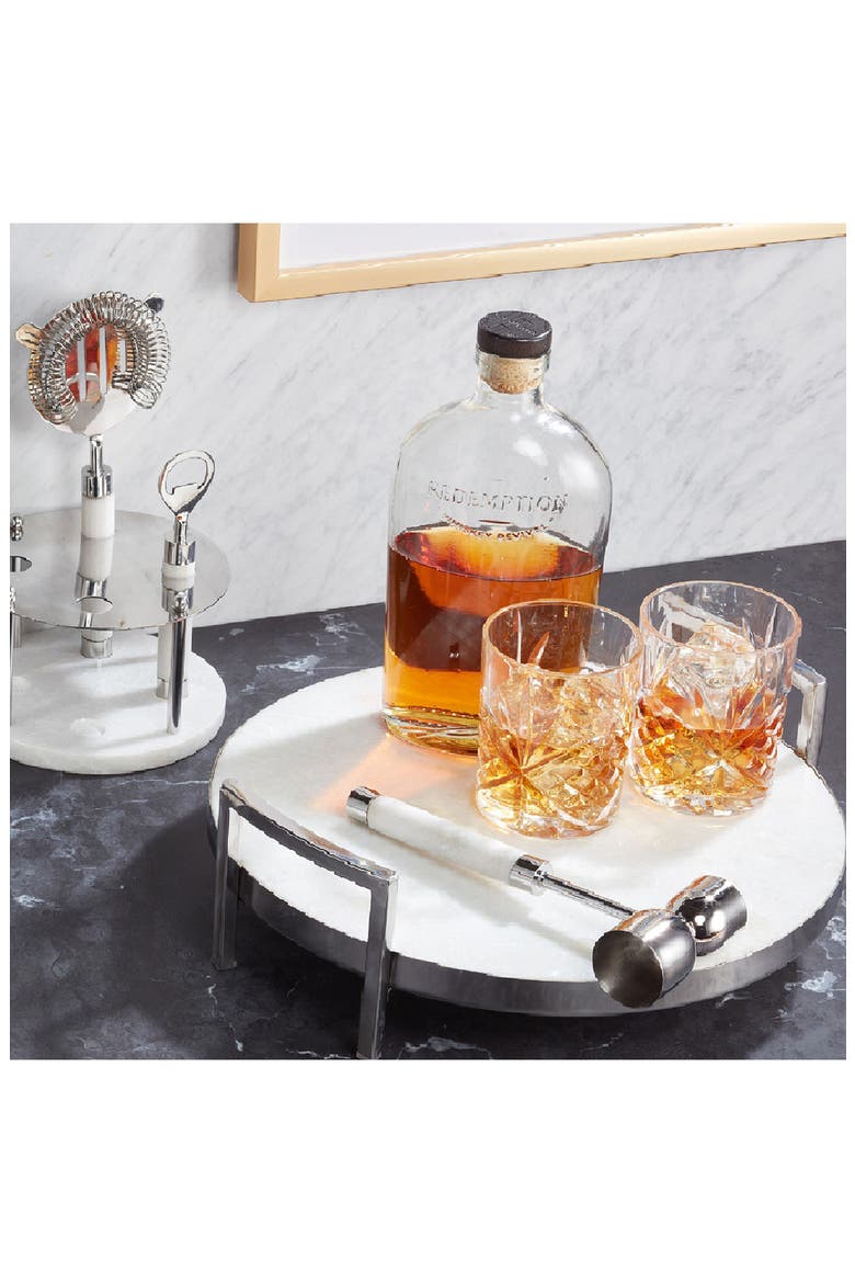 Marble Bar Serving Tray, Alternate, color, WHITE
