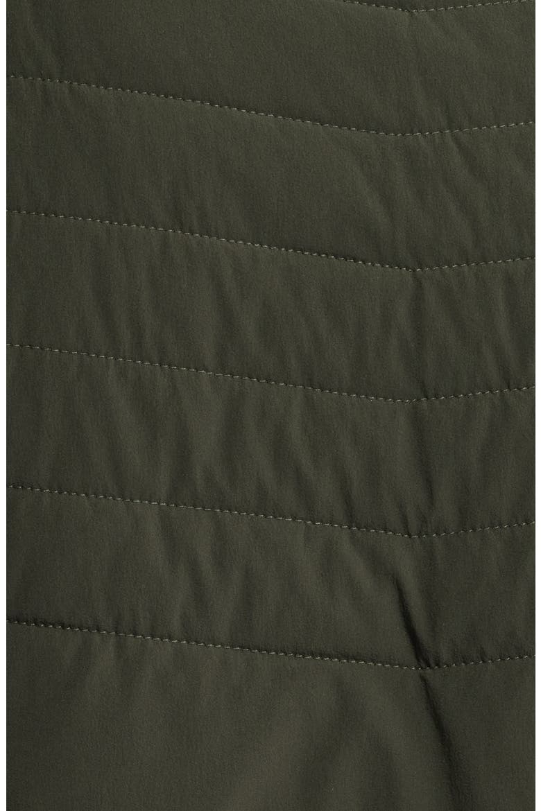 Water Resistant Stretch Nylon Puffer Vest, Alternate, color, OLIVE