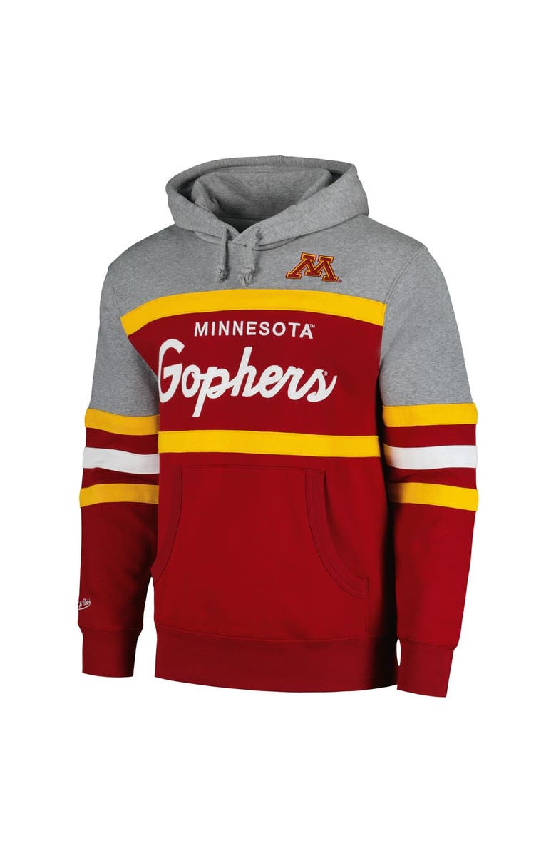Mitchell & Ness Men's Mitchell & Ness Maroon Minnesota Golden Gophers Head Coach Pullover Hoodie, Alternate, color, Maroon
