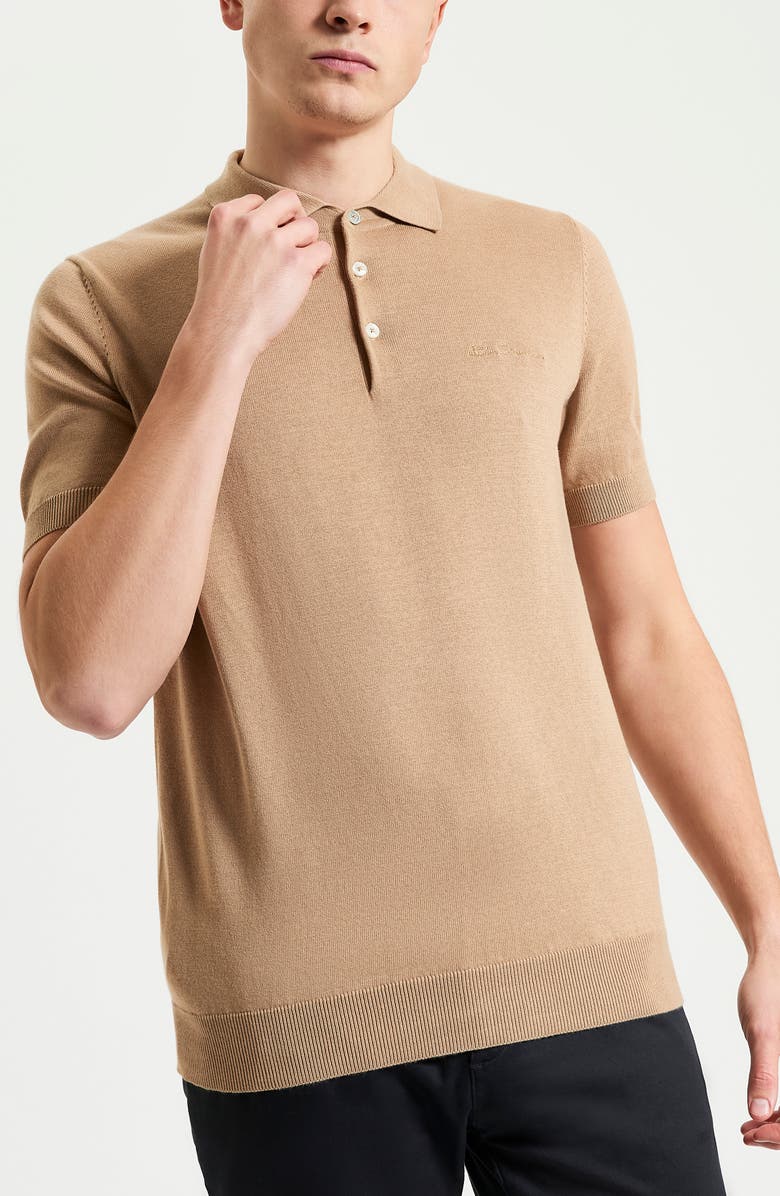 Ben Sherman Signature Organic Cotton Polo Sweater, Main, color, 