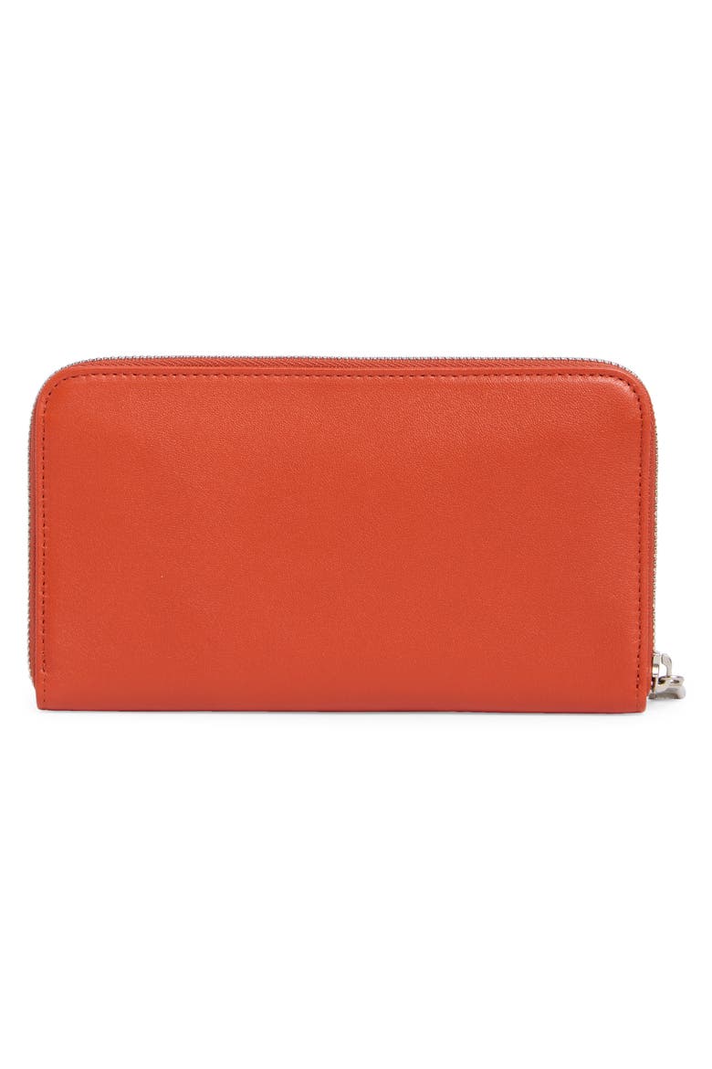 Le Pilage Cuir Zip Wallet, Alternate, color, SAFFRON