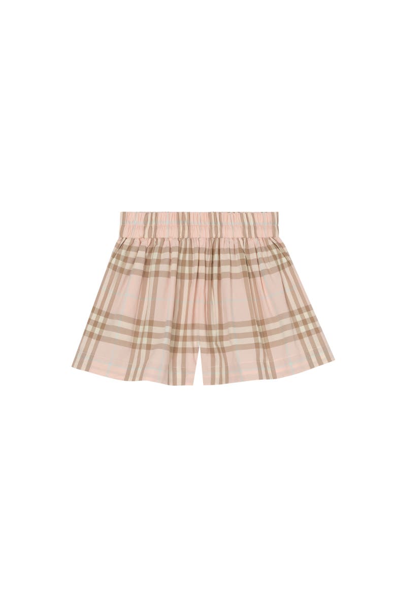 Burberry Check Cotton Shorts, Main, color, Archive Pink