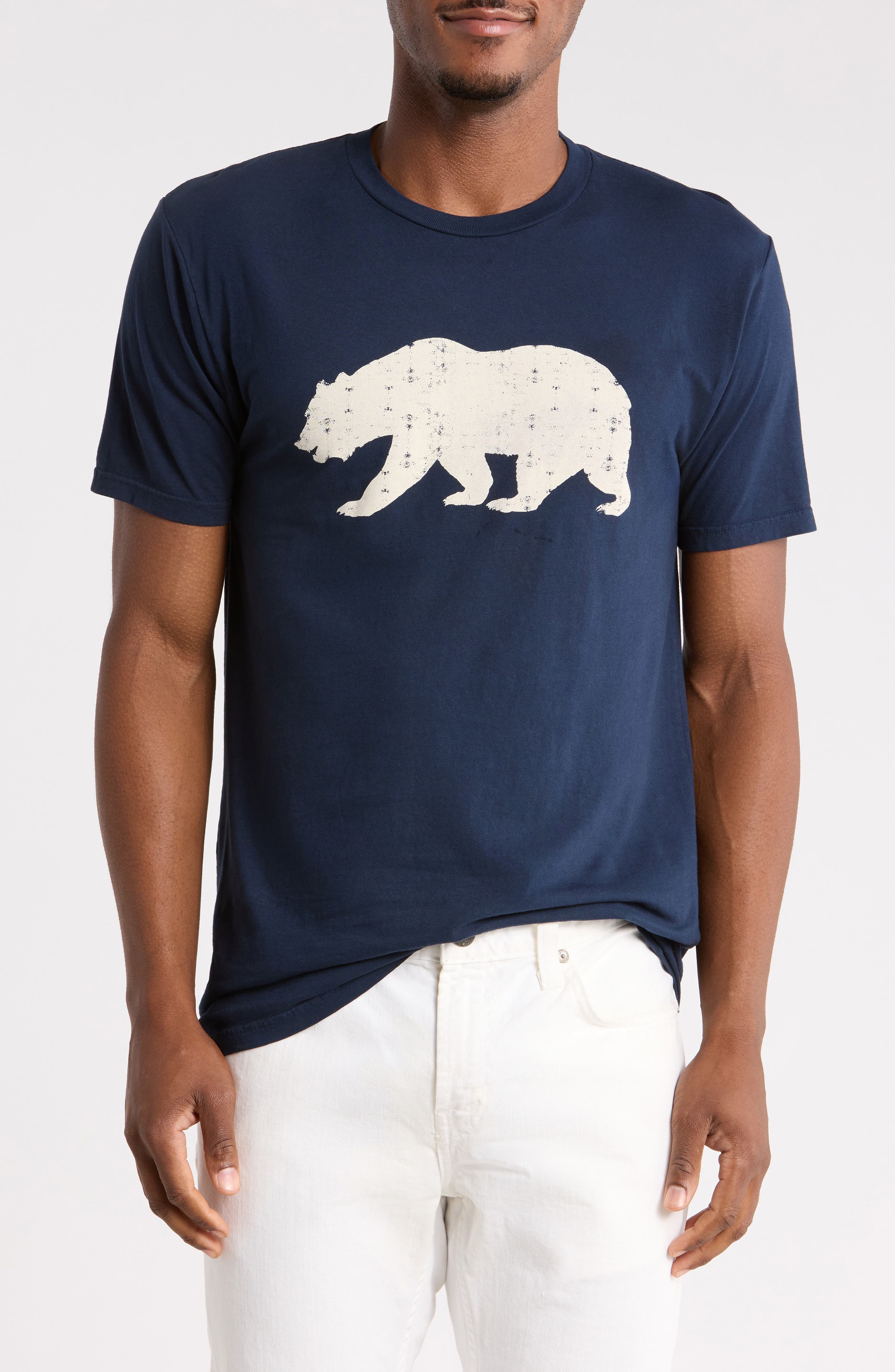 Cali Bear Cotton Graphic T-Shirt