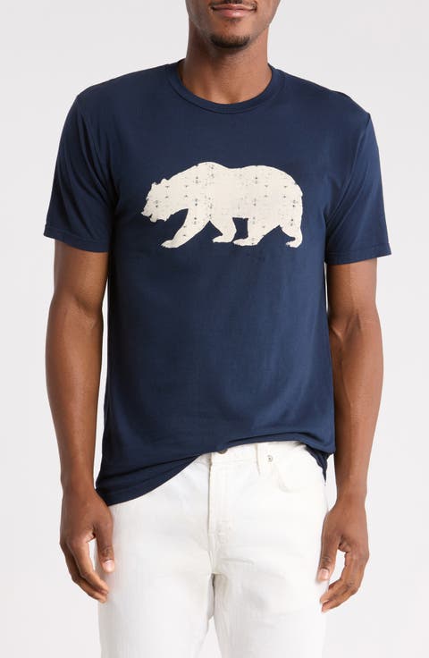 Cali Bear Cotton Graphic T-Shirt